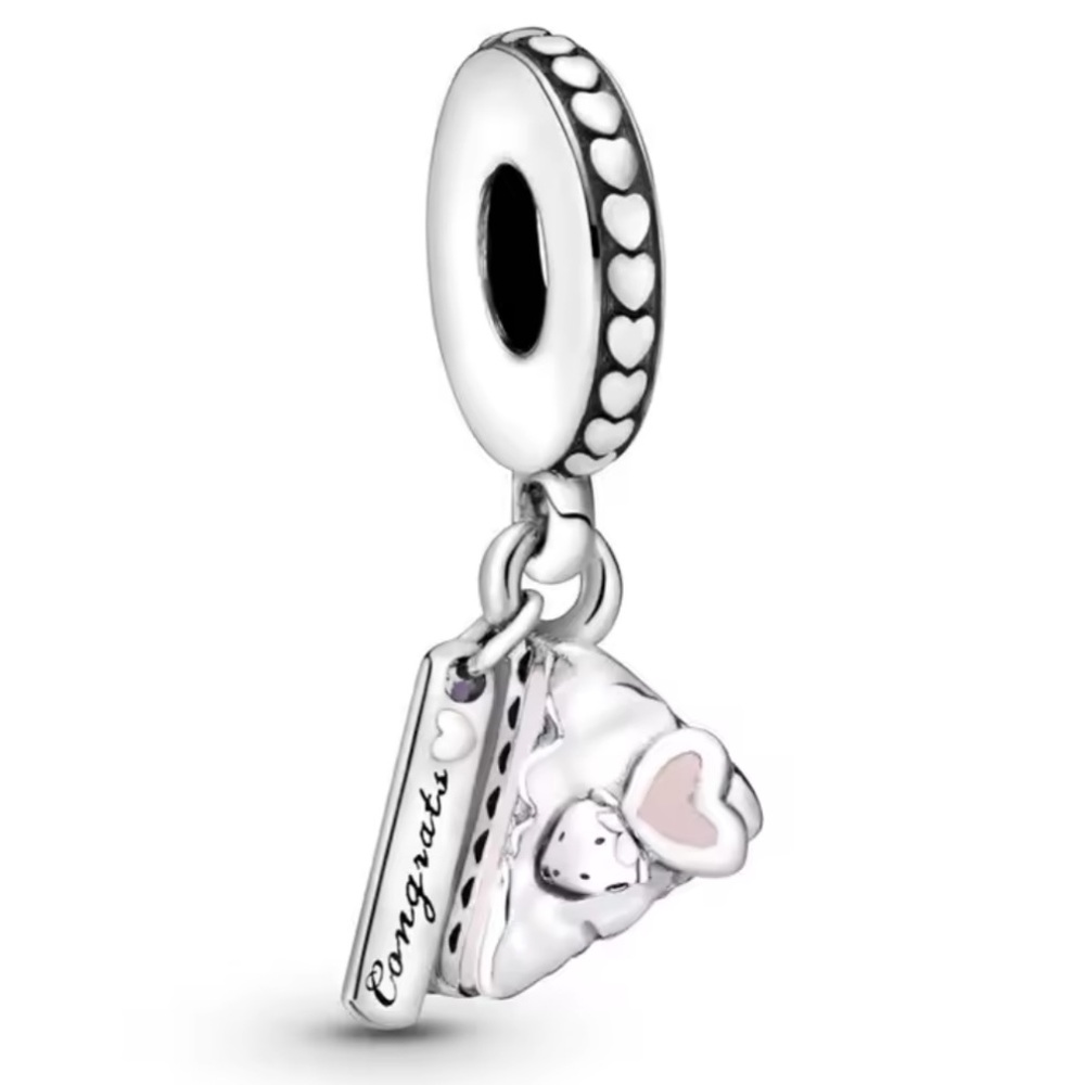 NWOT Celebration Cake Dangle Charm Sterling Silver 925